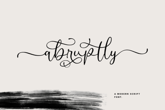 Abruptly Font: A Polished Script for Small Business Branding