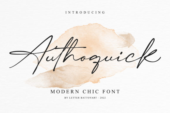 Authoquick Font for Creative Makers
