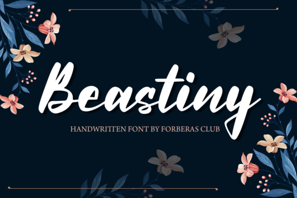 Beastiny Font: Elegant Script for Web Design
