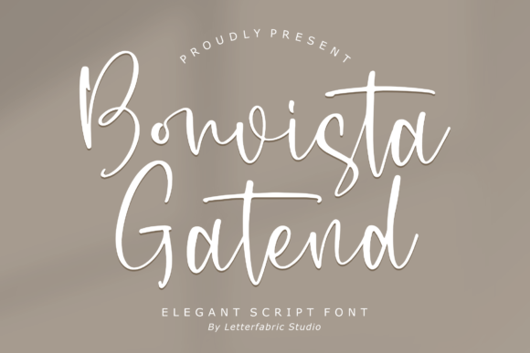 Bonvista Gatend – Elegant Script Font