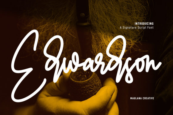 Edwardson Signature Font for Business Branding