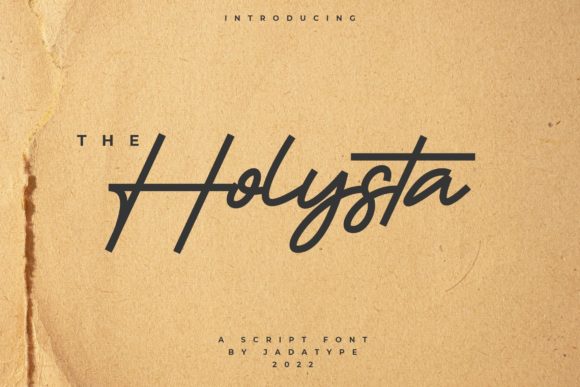 Holysta Font: A Delicate Script for Elegant Branding Projects