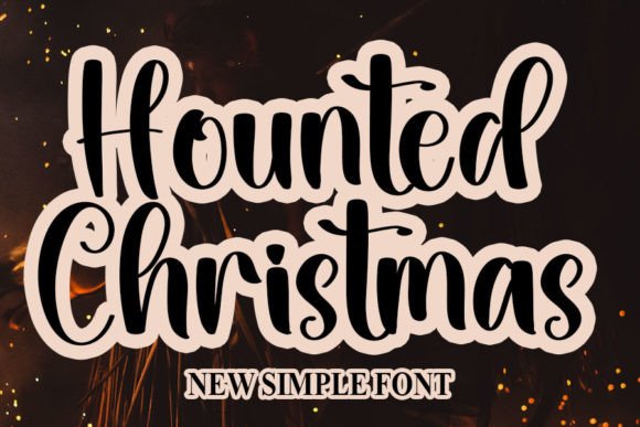 Hounted Christmas Font for Creative Campaigns