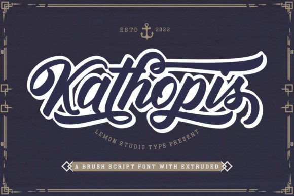 Kathopis: A Vintage Script for Modern Branding