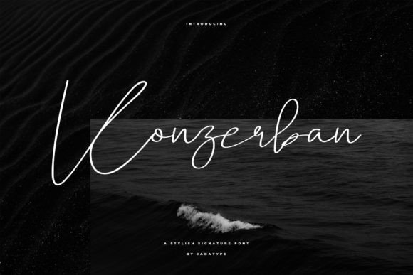 Konzerban Font: Elegant Script for Editorial Design