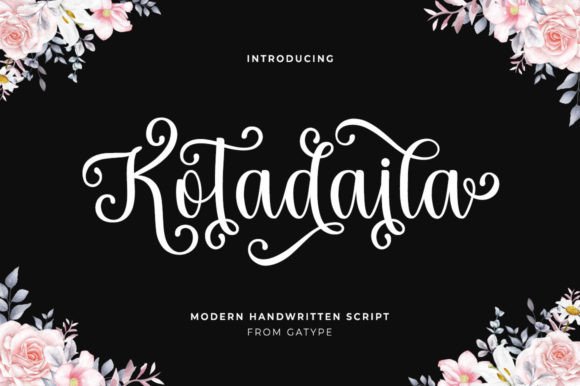 Kotadaila: A Script Font for Digital Branding