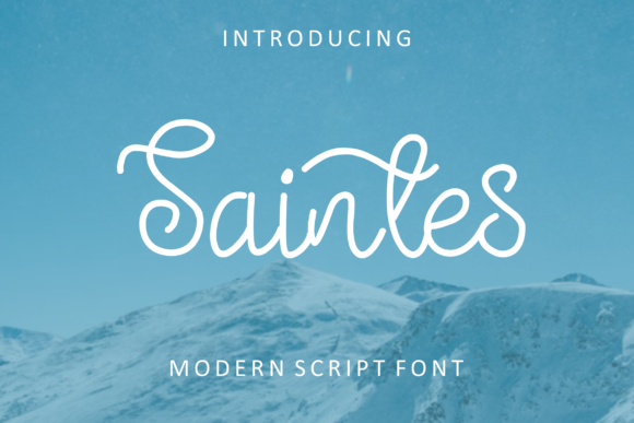 Saintes: A Vintage Script Font