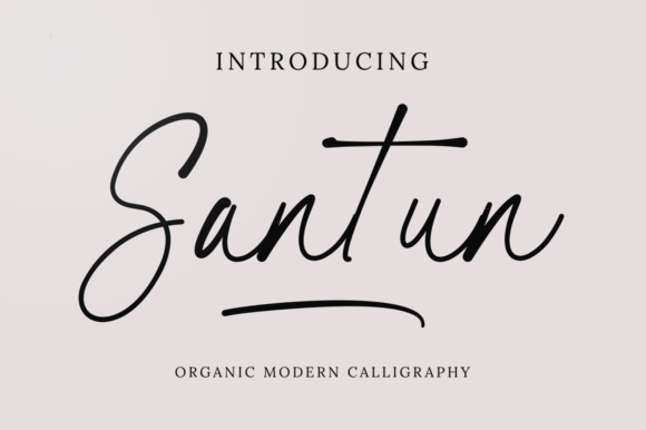 Santun Signature Font Review