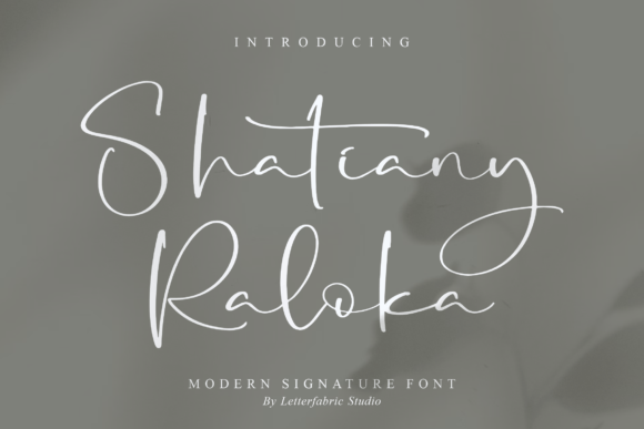 Shatiany Raloka – Modern Script Font