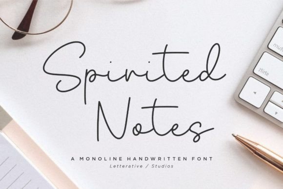 Spirited Notes Font for Creative Makers