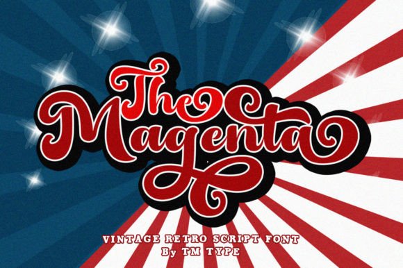 The Magenta Font: Retro Script for Creative Makers