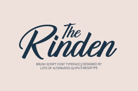 The Rinden Font: Modern Brush Script for Creative Marketing